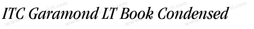 ITC Garamond LT Book Condensed字体转换